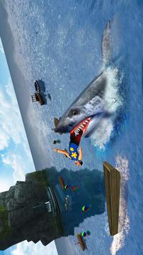 Shark Attack Game - Blue whale sim游戏截图5