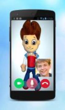 Video Call Prank Paw Ryder Patrol游戏截图1