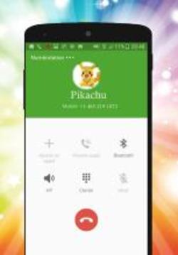 Fake Pikacu Call Phone Prank游戏截图1