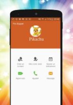 Fake Pikacu Call Phone Prank游戏截图3