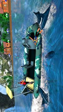 Shark Attack Game - Blue whale sim游戏截图4