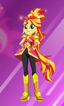 Dress Up Sunset Shimmer游戏截图1