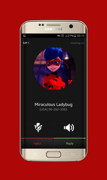 Fake Call Miraculous Ladybug游戏截图2