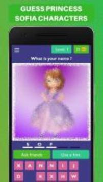 Guess Princess Sofia Characters Quiz游戏截图2