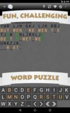 Cryptogram Word Puzzle游戏截图2