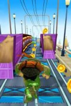 Turtle Run: Subway Ninja游戏截图1