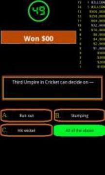 Cricket Quiz Game游戏截图4