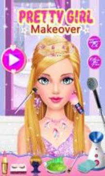 Pretty Girl Makeover Salon游戏截图1