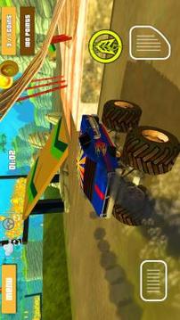 怪物卡车赛车英雄3D游戏截图2