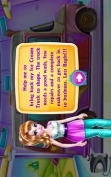 Girly Ice Cream Truck Car Wash游戏截图2