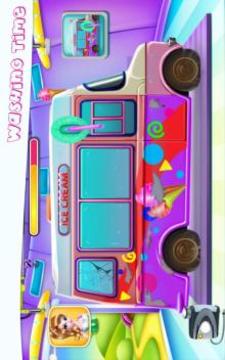 Girly Ice Cream Truck Car Wash游戏截图4