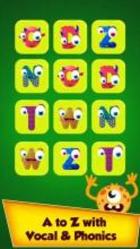 Alphabets Memory Monster game游戏截图2