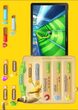 Banana Subway minion Rush 3D游戏截图1
