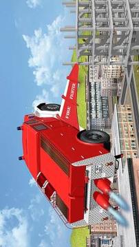 Flying Firetruck City Pilot 3D游戏截图4