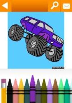 Vehicles, Cars, Trucks Coloring by TheColor.com游戏截图3