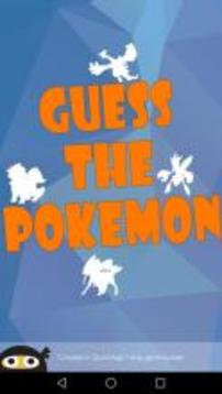 Guess The Pokemon Name - Shadow Quiz游戏截图1