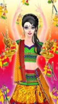 Navratri Fashion Salon - Makeover and Dressup Game游戏截图3