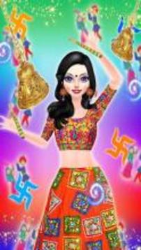 Navratri Fashion Salon - Makeover and Dressup Game游戏截图2