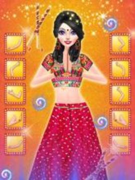 Navratri Fashion Salon - Makeover and Dressup Game游戏截图5