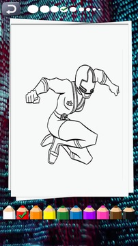 rangers coloring book游戏截图5