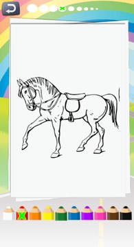 Cute Horse Coloring游戏截图3