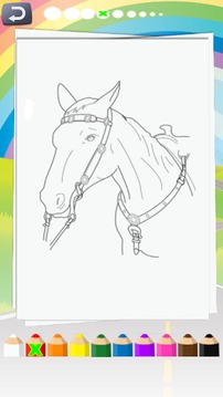 Cute Horse Coloring游戏截图2