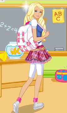 Dress Up Barbie Back to School游戏截图1