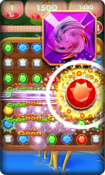 Jewels Nibblers Crumble Macth3游戏截图2