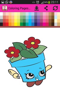 Coloring Book Pages Shopkins游戏截图2