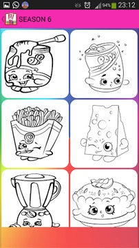 Coloring Book Pages Shopkins游戏截图4
