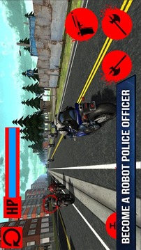 Police Moto Bike Robot Racing游戏截图1