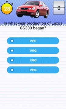 Quiz for Lexus GS300 Fans游戏截图3
