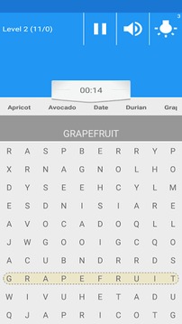 英文寻字游戏 - 水果篇游戏截图2