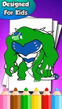 ban 10 alien coloring game游戏截图5