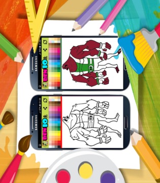ban 10 alien coloring game游戏截图3