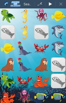 Kids Memory Game - Sea Animals游戏截图4