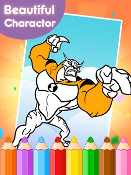 ban 10 alien coloring game游戏截图2