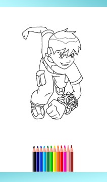 Coloring Book For ben10游戏截图1