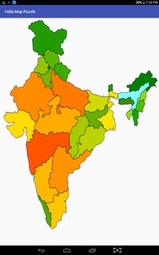 India Map Puzzle游戏截图1