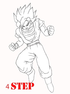 how to draw super saiyan god游戏截图4