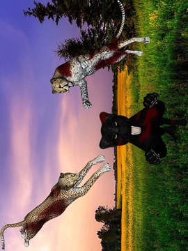 Cheetah Panther Safari Hunting游戏截图3