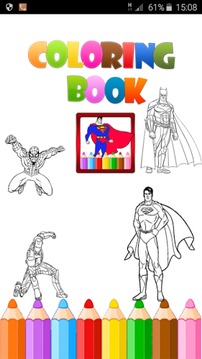 Super Hero Coloring Book游戏截图1