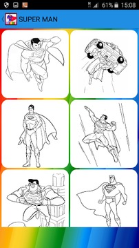 Super Hero Coloring Book游戏截图3