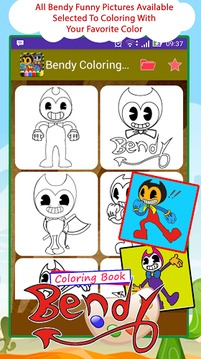 Bendy Coloring Book New游戏截图1