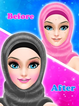 Hijab Wedding Makeup Dress Up游戏截图4