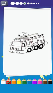 car and vehicle coloring book游戏截图4