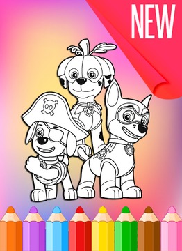 How To Color Paw Patrol游戏截图1