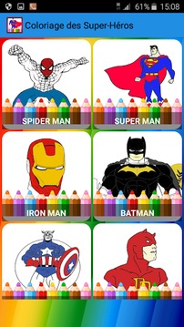 Super Hero Coloring Book游戏截图2