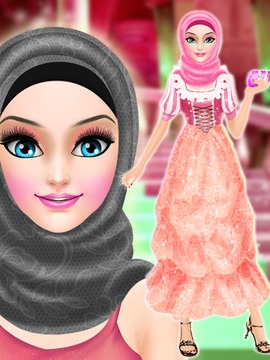 Hijab Wedding Makeup Dress Up游戏截图5