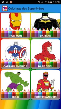 Super Hero Coloring Book游戏截图4